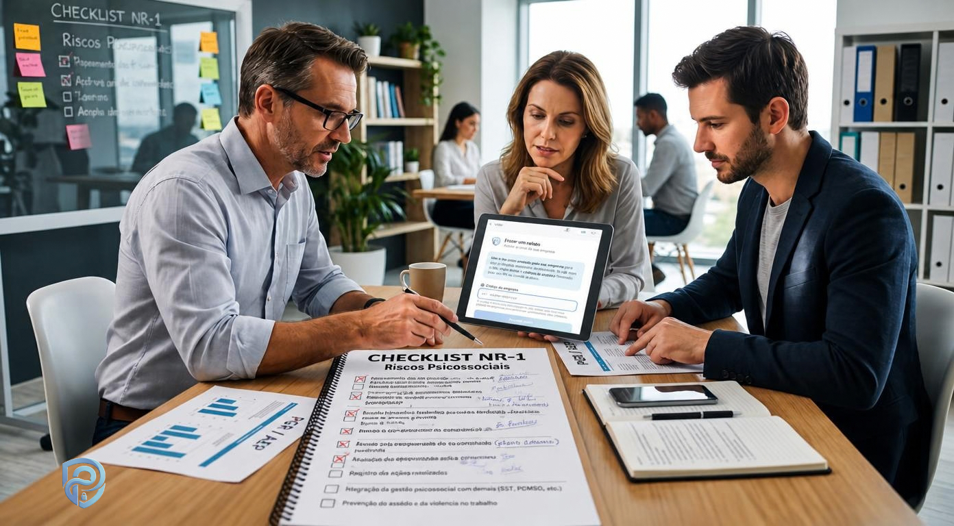 Checklist NR-1 para riscos psicossociais: o que o auditor pode pedir